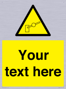 Custom warning barrier